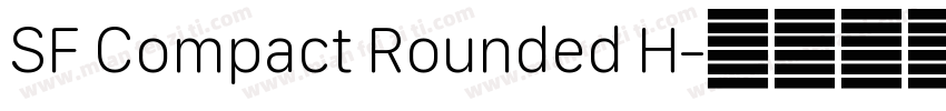 SF Compact Rounded H字体转换